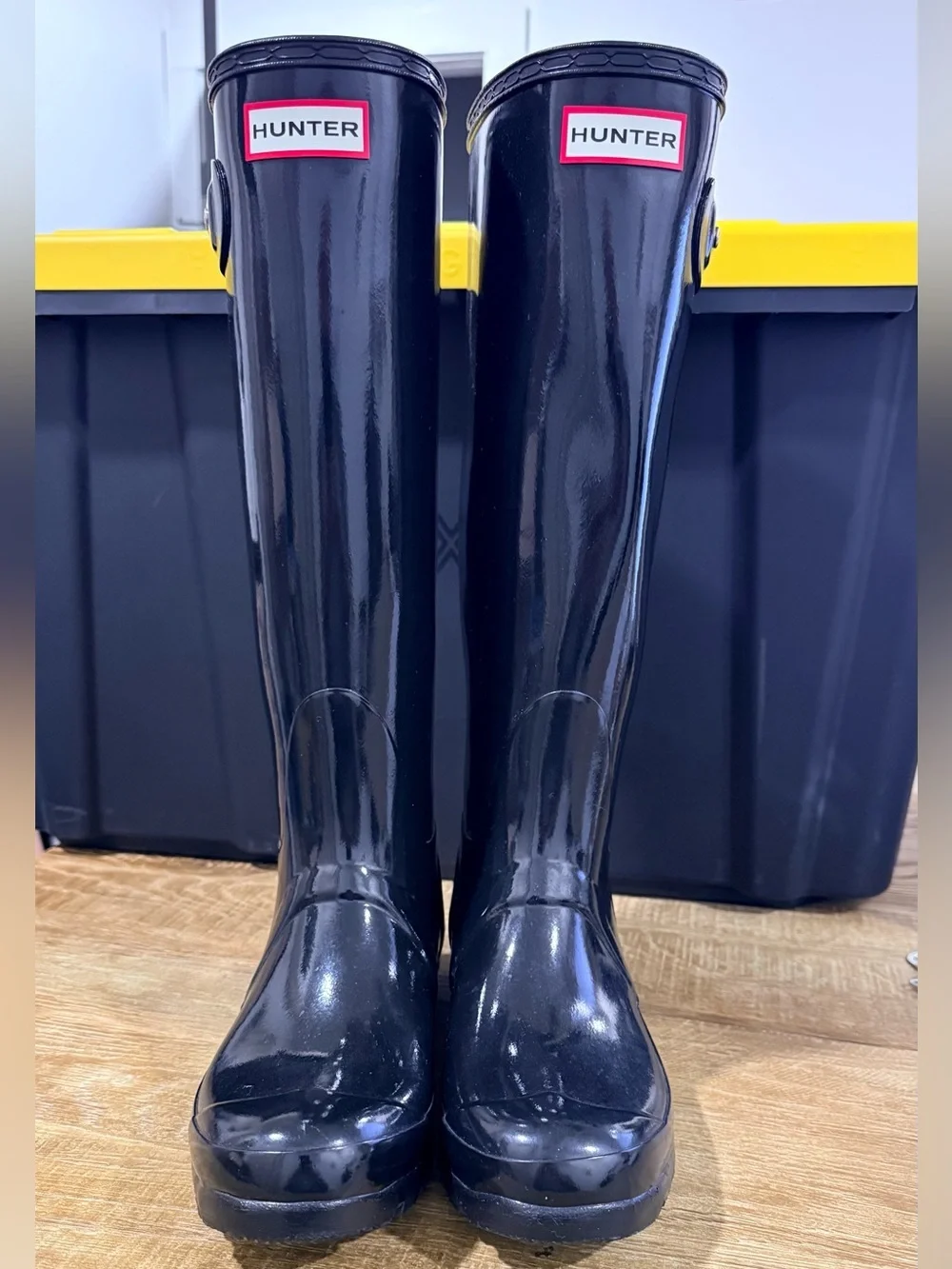Hunter | Original Tall Gloss Black Rain Boots | Size 6